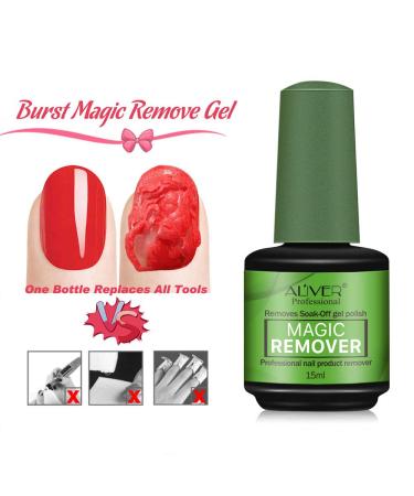 Gel Nail Polish Remover (3pcs) | Professional Non-Irritating Formula | Quick & Easy 2-3 Minute Removal | 15ml (0.5 Fl Oz) | Pack of 3 - Buy Online on GoSupps.com