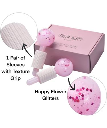Ice Globes for Facials | Pink Drink Glitter Cryo Tools for Face & Eye Puffiness Relief | Cool Skincare Essentials - Buy Online on GoSupps.com