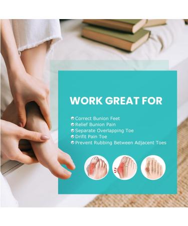 Upgraded Gel Toe Separators - 12 Pack Aloe Vera Infused Silicone Spacers for Bunion & Callus Relief - Men & Women (Medium Size - Buy Online on GoSupps.com