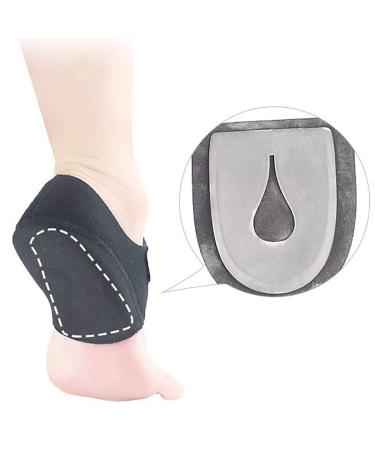 Kapmore Heelsporn Bandage Silicone - Adjustable Breathable Heel Socks for Plantar Fasciitis Protection | 1 Pair - Black - Buy Online on GoSupps.com