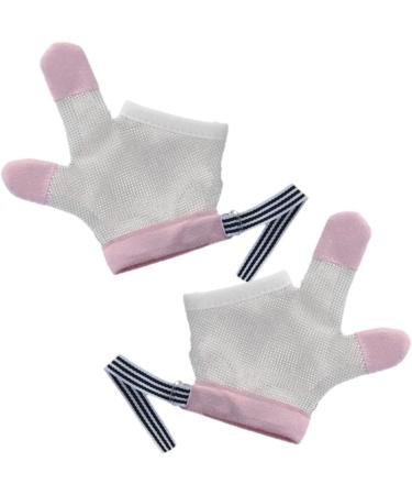 Kisangel 5 Pairs Infant Anti-Scratch Thumb Mesh Mittens - Breathable No Eating Gloves for Baby - 12.5X7CMx5pcs - Buy Online on GoSupps.com