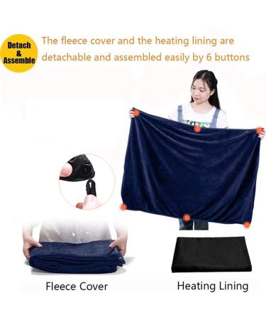 NVIVN USB Heated Scarf - Soft Flannel Warmth for Home & Office | Versatile Blanket & Pillow - Buy Online on GoSupps.com