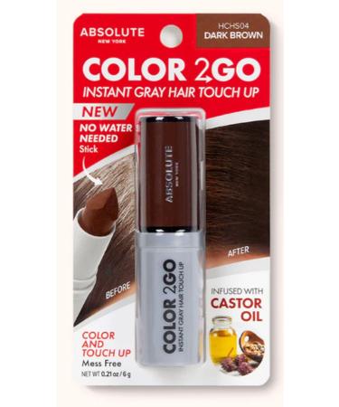 Absolute New York Color 2 Go Hair Stick Dark Brown