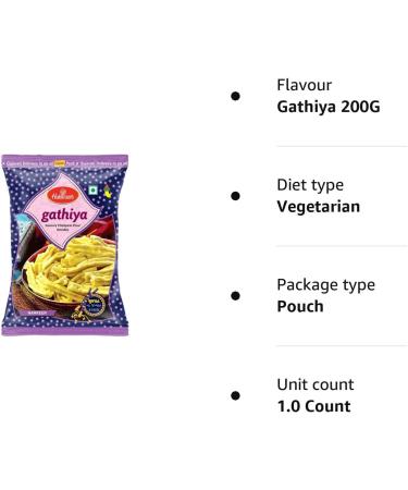 Indianstore24 Haldiram's Gathiya 200g - Authentic Indian Snack (Pack of 1) - Buy Online on GoSupps.com