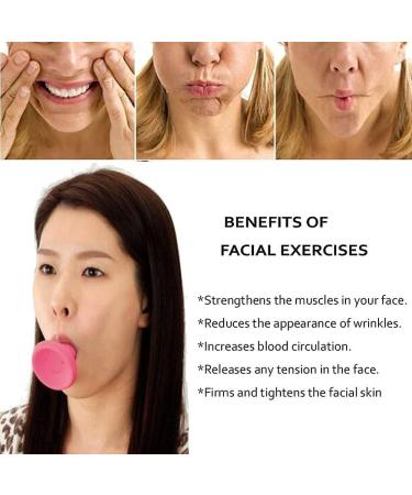 Jaw Face Exerciser - Define Jawline & Remove Nasolabial Folds for Men & Women | Slim & Tone Face & Neck Muscles (Pink - Buy Online on GoSupps.com