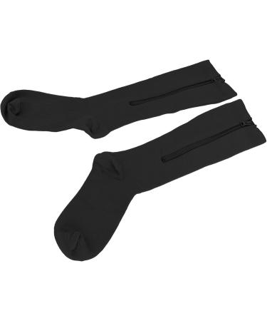 Buy Weikeya Women's Compression Stockings with Zipper - Closed Toe 15-20 mmHg XXL Black | Muscle Regeneration Aid & Fatigue Prevention - Buy Online on GoSupps.com