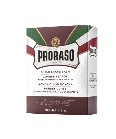 Proraso Nourishing After Shave Balm for Men - Sandalwood & Shea Butter - 3.4 fl. oz - Buy Online on GoSupps.com