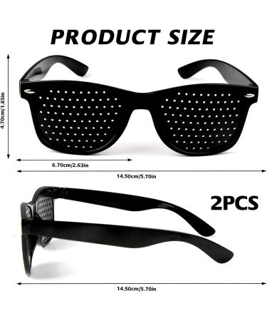 Ownkim Raster Pinhole Glasses - 3 Pack Eye Trainer for Vision Improvement & Relaxation | Anti-Fatigue Perforated Glasses - Buy Online on GoSupps.com
