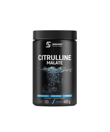 INSPORT Nutrition - Citrulline Malate - Professional Sports Supplement - Pre-Workout Conditioner - Strength and Endurance - 133 servings - 400g powder - Taste: (High Flavorless)