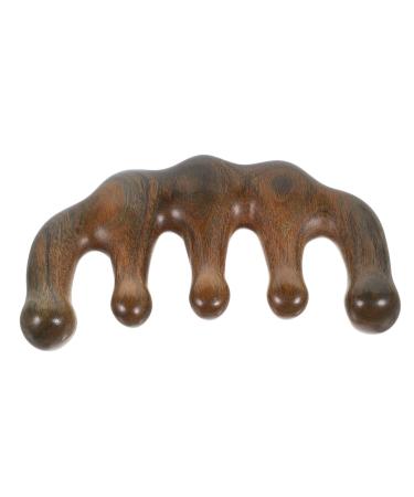 Moluckfu sandalwood comb body massager reliable massage comb body acupunctive massage clerk scratching tools simple massage comb from wood massage comb from