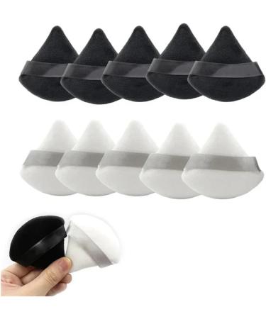 1-12Pcs Triangle Velvet Powder Puff Flours Mini Face Makeup Sponge Cosmetics Soft Cotton Face Powder Puff Lightweight Washable (Color : Pink) - Buy Online on GoSupps.com