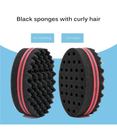 dijiusidy 2 Pieces Brush Barber Twist Sponge Hair Sponge Convenient Different Hairstyles Wear-resistant Stable Brush for Travel Men - Buy Online on GoSupps.com