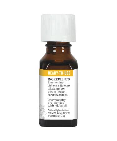Aura Cacia Indian Sandalwood Essential Oil in Jojoba Oil - 0.5 fl. oz | Premium Natural Aromatherapy | International Shipping - Buy Online on GoSupps.com