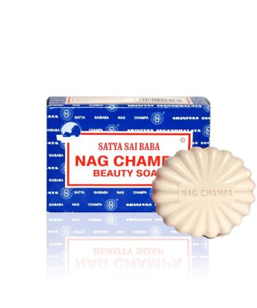 Satya Nag Champa: Sai Baba Natural Soap  Large  150 g  5 oz  4 Piece