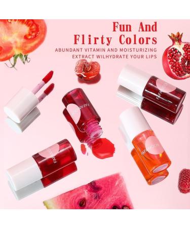 Fafamoon Long Lasting Lip Gloss Set - Moisturizing & Waterproof Fruit Juice Lip Tint (4 Colors) Perfect for Plumping Matte Finish Makeup - Buy Online on GoSupps.com