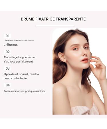 Brume Hydratante Fixante - Fixation Longue Tenue Effet Mat Maquillage - Tenue Toute La Journ e L ger Avec Couverture Uniforme Pour pouse Fille M re Et Occasions Sp ciales - Buy Online on GoSupps.com