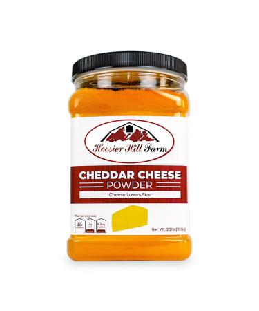 Cheddar Cheese Powder by Hoosier Hill Farm, Cheese Lovers Size, 2.5 LB (Pack of 1) - Buy Online on GoSupps.com
