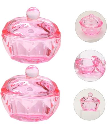 FRCOLOR 10 Pcs Small Glass Dish for Monomer Dappen Dish for Acrylic Nails Dappen Dish Bowl Nail Tips Clear Monomer Holder Stained Glass Colored Glass Dappen Bowl Pink Liquid Vegetable Bowl 4.2x4.2cmx5pcs Pinkx5pcs - Buy Online on GoSupps.com