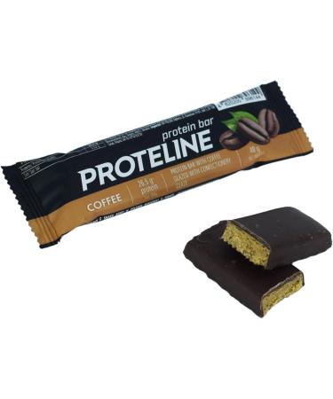 Rif Sp z oo PROTELINE Mix Protein Bars Salted Caramel Coffee Coconut & Chocolate Mix Protein Bars Salted Caramel Coffee Coconut & Chocolate 24x40g - Buy Online on GoSupps.com