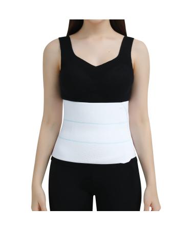CANMIUS Abdominal Binder Post Surgery Tummy Tuck Belt For Women & Men  Postpartum Belly Band Compression Stomach Wrap  Skin Friendly  Breathable - (30 - 45) 3 Panel - 9 30-45 WHITE - Buy Online on GoSupps.com