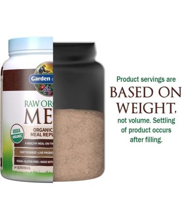 Buy Garden of Life RAW Organic Meal Shake - Chocolate Cacao 17.9 oz | Meal Replacement - Buy Online on GoSupps.com