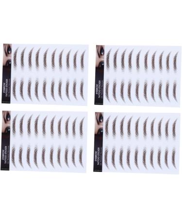 FOMIYES 12 Pcs Eyebrow Stickers Makeup Stickers Eyebrows Grooming Stencil Water Transfer Eyebrow Sticker 3d - Buy Online on GoSupps.com