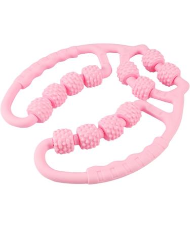 Buy Pink Rose Leg Massage Roller - Manual Cellulite & Muscle Relaxation Tool for Sore Muscles | International Shipping Available - Buy Online on GoSupps.com