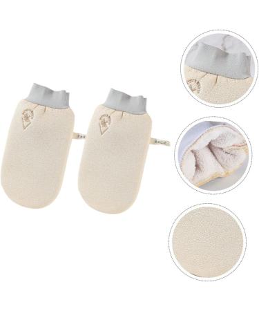 Healeved Double Sided Bath Gloves 2pcs - Body Wash Scrubber for Adults & Kids - Korean Exfoliating Shower Mitt - Cleansing Back Scrubber - Buy Online on GoSupps.com