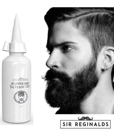 Hair Clipper Oil SIR REGINALDS Professional Scissor & Clipper Oil - Suitable for All Scissors Clippers & Trimmers - 125ml Made in The UK - Buy Online on GoSupps.com
