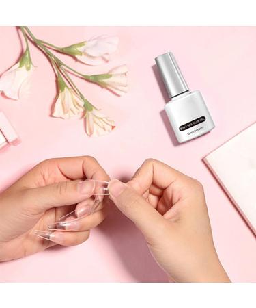 Nail Glue Gel 8 in 1 Long-Lasting Hold | Nail Extension Builder Gel Reinforcement | Stain-Free Sealer Base Coat and Rhinestone Glue Professional Manicure for Travel - Buy Online on GoSupps.com