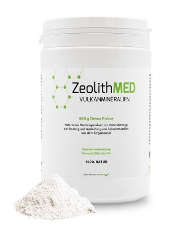 Zeolith med detox powder 650g medical device pharmacy quality comparison winner intestinal cleaning detoxification of heavy metals detoxification cure volcanic minerals healing earth intestinal cleaning