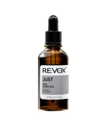 REVOX B77 JUST AHA Acids 30% - Skin Peeling Solution Leave On Exfoliator - Breakouts Blackheads & Enlarged Pores Treatment
