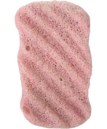 Konjac Bathing Peeling Sponge Set 3 Pieces of 100% Natural Gentle Cleaning Wave Sponge for Body Care - Pink - Buy Online on GoSupps.com
