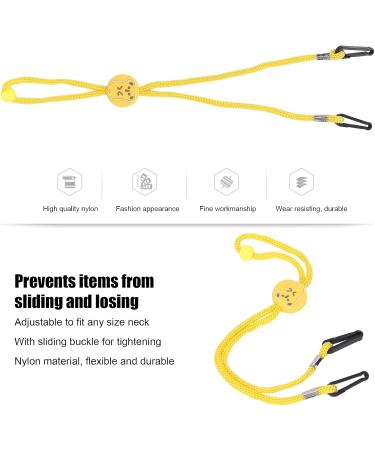 Adjustable Nylon Ear Tray with Cartoon Pattern - Lightweight Ear Muffle Fastening Rope for Men Women & Elderly - Yellow - Reduces Earache - Buy Online on GoSupps.com