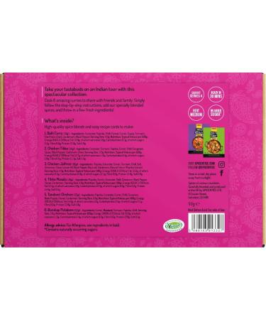 SPICENTICE Indian Curry Night In - 6 Curry Kits with Premium Indian Natural Spices & Seasonings -100% Natural Premium Curry Spices - Vegan & Low Calorie Cooking Gift for A Curry Lover Indian Curry Night In Gift Set - Buy Online on GoSupps.com