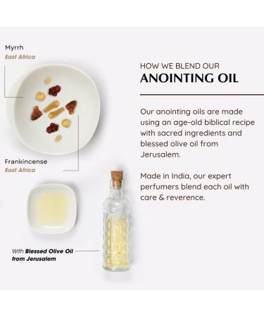 Frankincense Anointing Oil & Myrrh Anointing Oil Pack | Blessings from The Holy Lands | Blessed Olive Oil from Jerusalem | Biblical Spices | Natural Ingredients | Holy Oil for Prayer and Protection - Buy Online on GoSupps.com