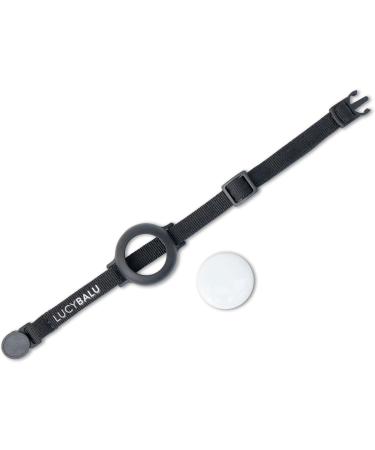 Lucybalu Premium Airtag Katzenhalsband | Tear-Resistant Nylon Cat Collar for Airtag Compatibility | Black Airtag Collar & Tracker for Cats - Buy Online on GoSupps.com