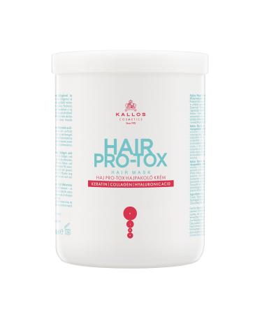 Kallos KJMN Hair Pro-tox Cream Hair Mask with Keratin Collagen and Hyaluronic Acid 1000 ml