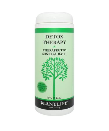 Plantlife Detox Therapy Bath Salts - Straight from The Plant Natural Aromatherapy Bath Salts - Balance  Calm  and Release Tension in The Body - Made in California 16 oz