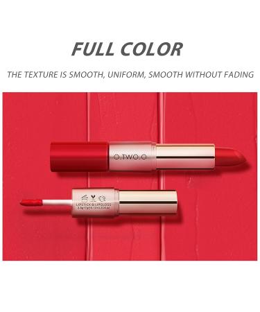 KUAILEGO Rose Gold 2-In-1 Matte Lipstick & Liquid Lipstick - Nude, Long-Lasting Waterproof Velvet Lip Gloss (01) - Buy Online on GoSupps.com