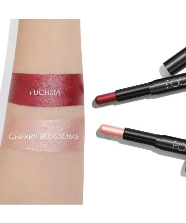 Focallure 2 Pcs Shimmer Cream Eyeshadow Stick Set - Waterproof & Long Lasting Eye Makeup with Crease-proof Formula - Buy Online on GoSupps.com