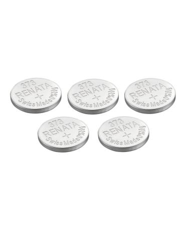 Renata Watch Battery Swiss Made Renata 373 or SR916SW 1.5V (5 Batteries 373 or SR 916 SW)