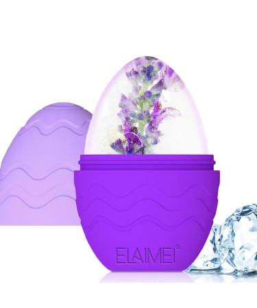 Joyeee Ice Roller Facial Ice Roller Eye Eis Massage Face Treatment Beauty skin care shrinks pores anti-folds reduced swelling improves skin elasticity egg-shaped violet #2 violet