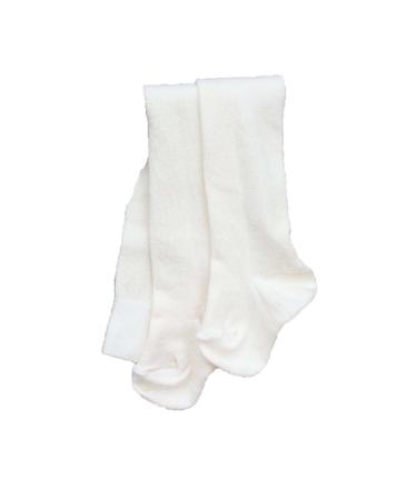 Natures Purest Plain Cream Natural Organic Cotton Tights (3-6 Months)
