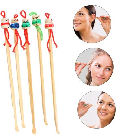 Hoement 12Pcs Cartoon Ear Adorable Wax Cleaners Made of Lightweight and Durable Fun Ear Cleaning Tools for Random Color Design - Buy Online on GoSupps.com