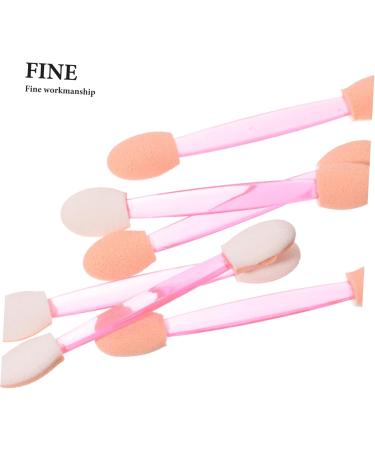 DRESSOOS 100pcs Eye Shadow Stick Dual-ended Eye Stick Brushes Dual Ended Makeup Brush Mini Rubber Cotton Pink 6.20X0.50X0.50CM Pink - Buy Online on GoSupps.com
