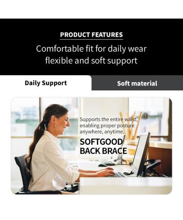 Dual Compression Back Brace - Adjustable Lower Back Support for Men & Women | Pain Relief Waist Belt - Buy Online on GoSupps.com