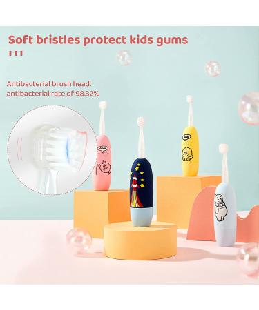 WISLIBE Kids Electric Toothbrush | Rechargeable Soft Bristles | 3 Clean Modes | Easy-Press Power Button | for 2-6 Years Children and Toddlers | Bear Design - Buy Online on GoSupps.com