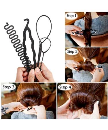 Shop Topsy Tail DIY Hair Styling Tools - 4-Piece Magic Braid Set for Women & Girls - Buy Online on GoSupps.com