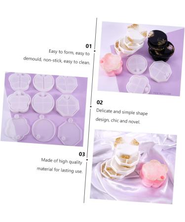 STOBOK 3pcs Box Jewelry Box Silicone Mold Candle Holders Candle Supplies Die Making Mold Ring Box To Rotate White 10.8X10.2X2.6CM - Buy Online on GoSupps.com
